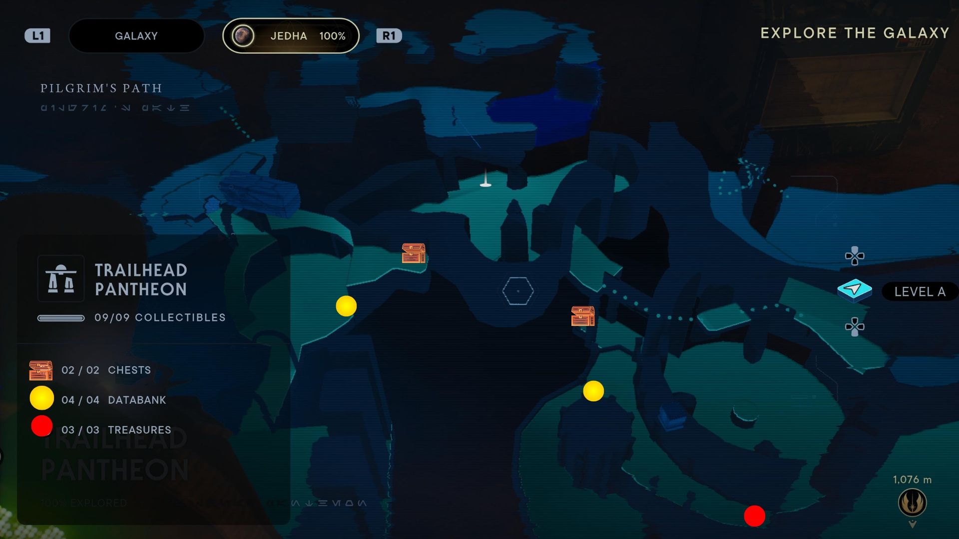 Trailhead pantheon collectible map in Jedi Survivor part 3