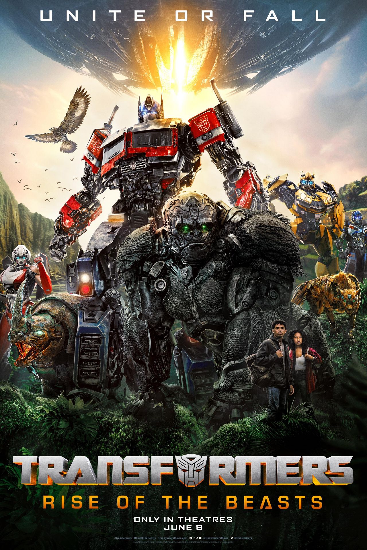 Transformers rise of the beast movie poster