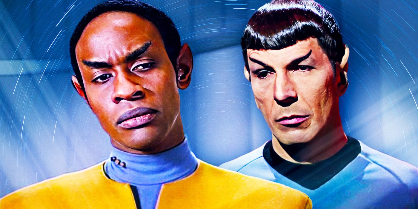 Tuvok and Spock from Star Trek Voyager and TOS. 