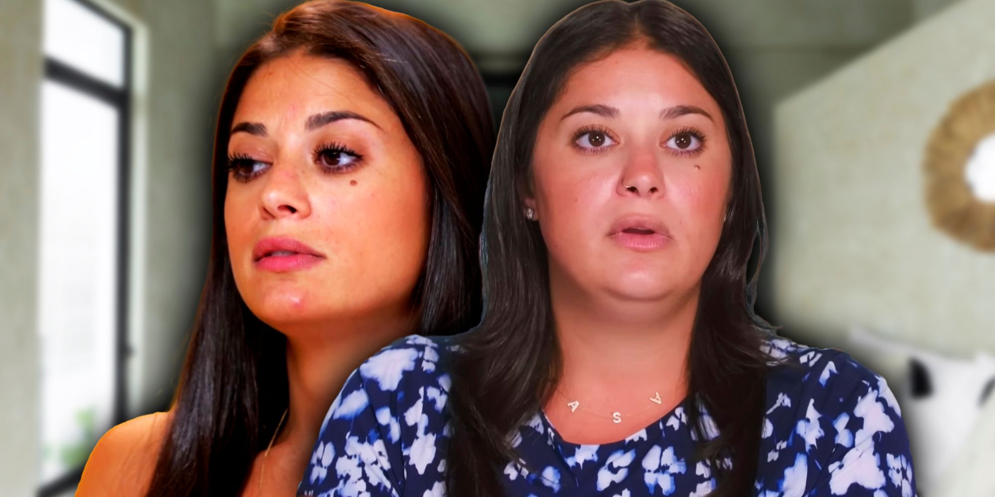 90 Day Fiance Loren Brovarnik montage with two different expressions