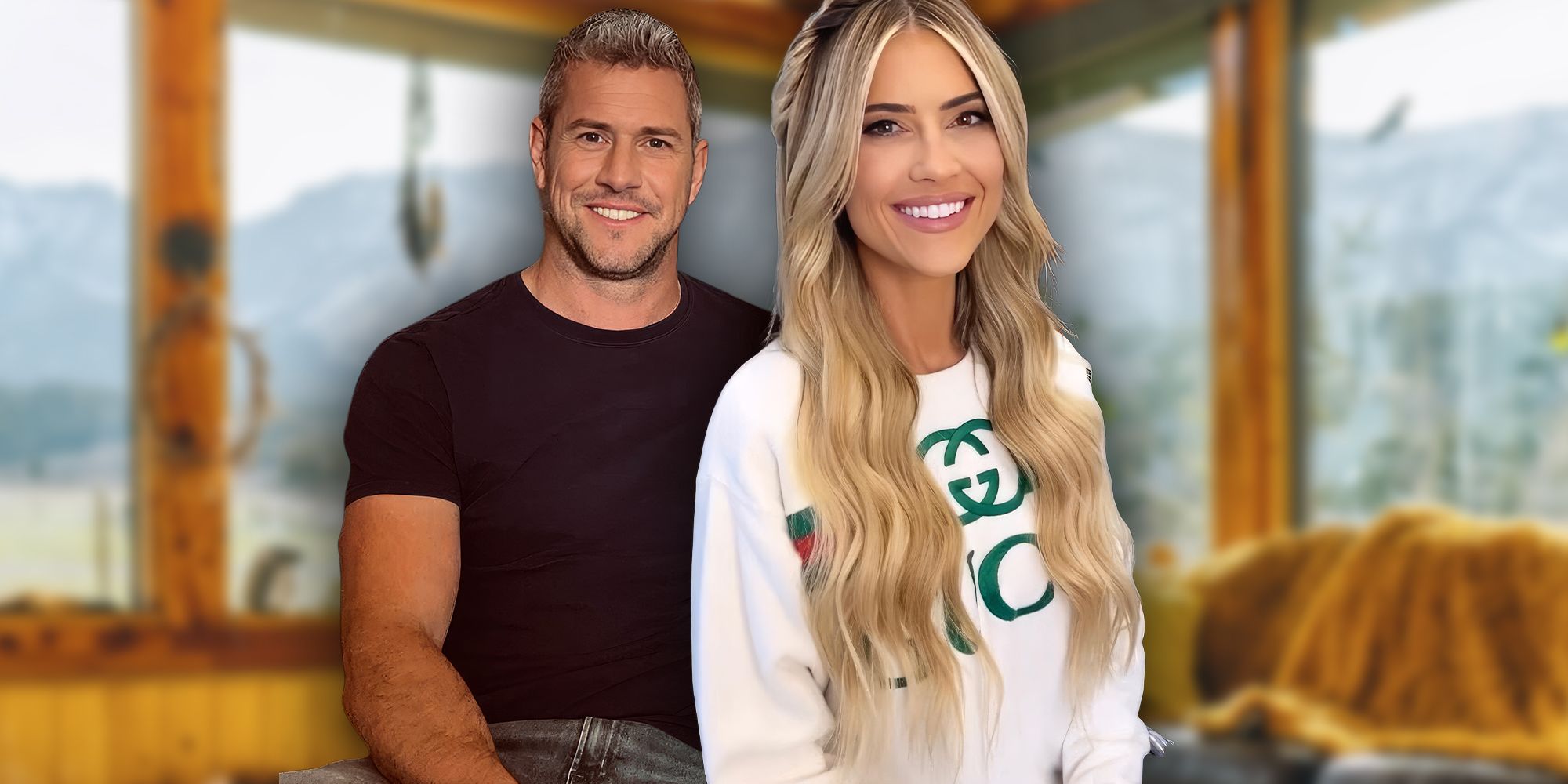 Christina In The Country's Christina Hall e Flip Or Flop's Ant Anstead sorrindo.