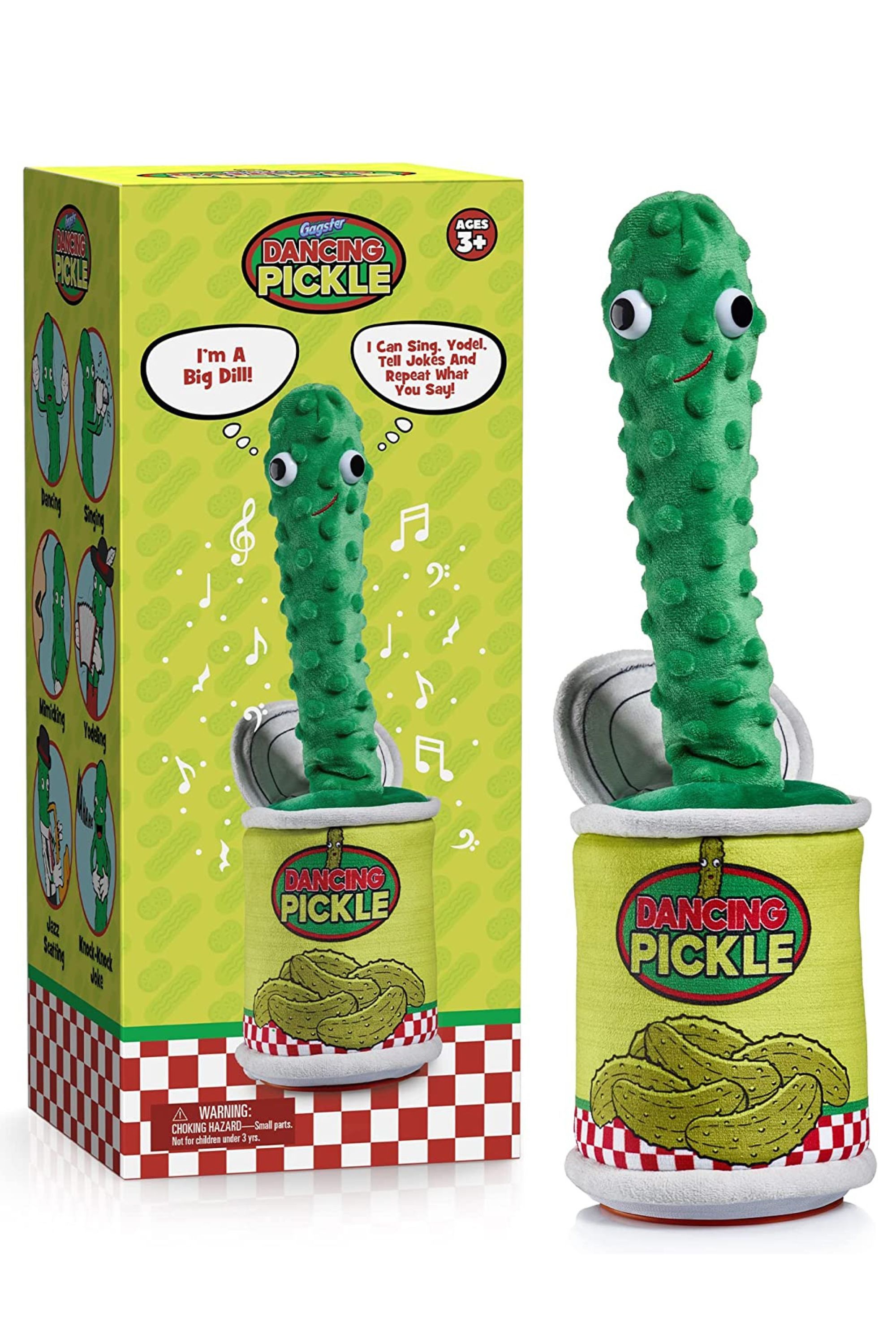 best toys for adults Gagster Dancing Pickle - Sings, Repeats What You Say & Tells Jokes. The Yodeling, Talking Pickle is Hysterically Funny