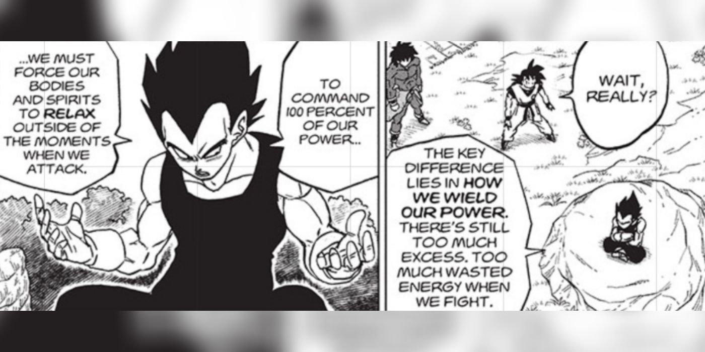 Vegeta memberi tahu Goku tentang pelatihan barunya di Dragon Ball Super chapter 93