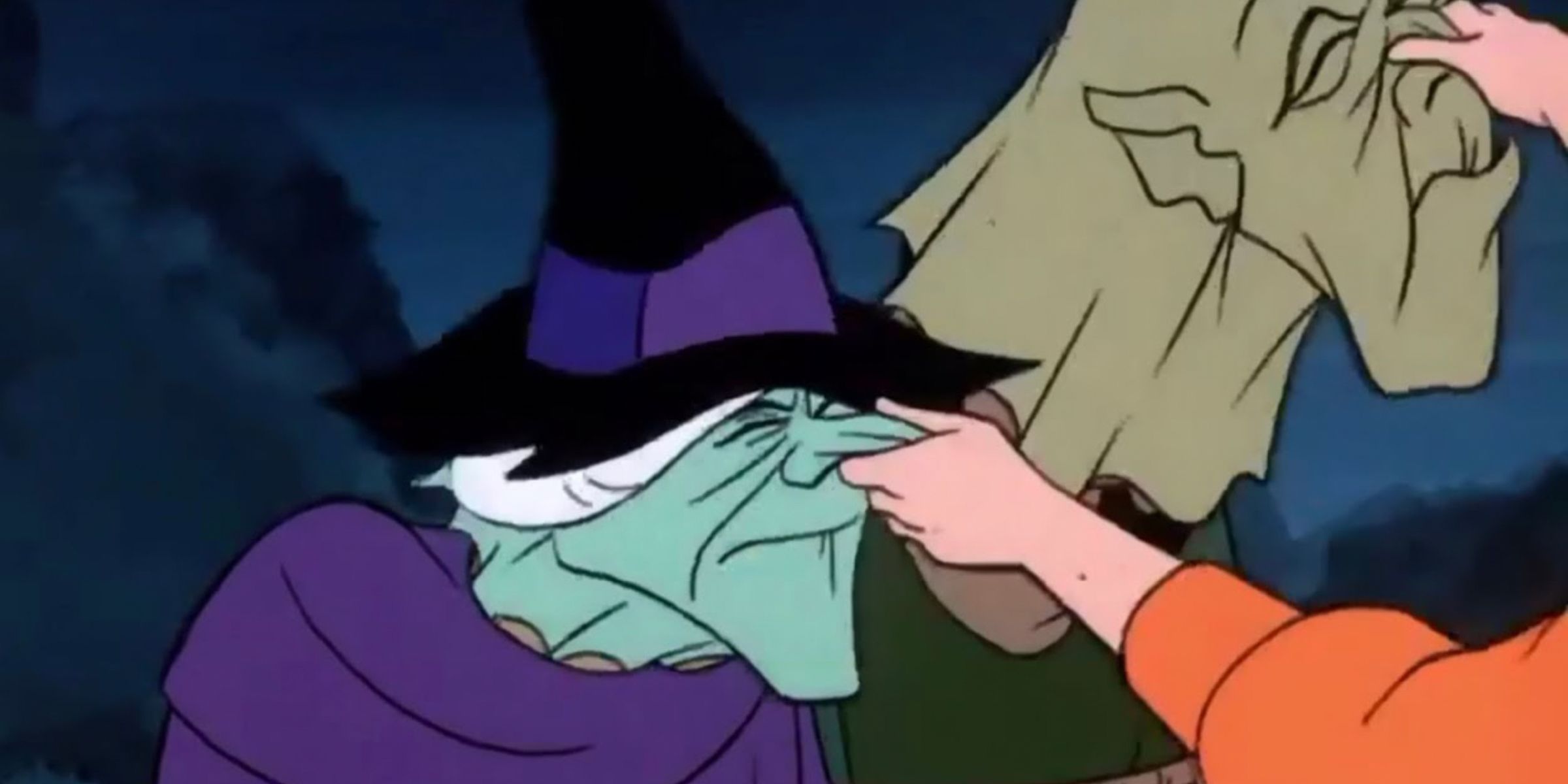 Velma unmasks the witch and the zombie in the Scooby-Doo episode Which Witch is Which