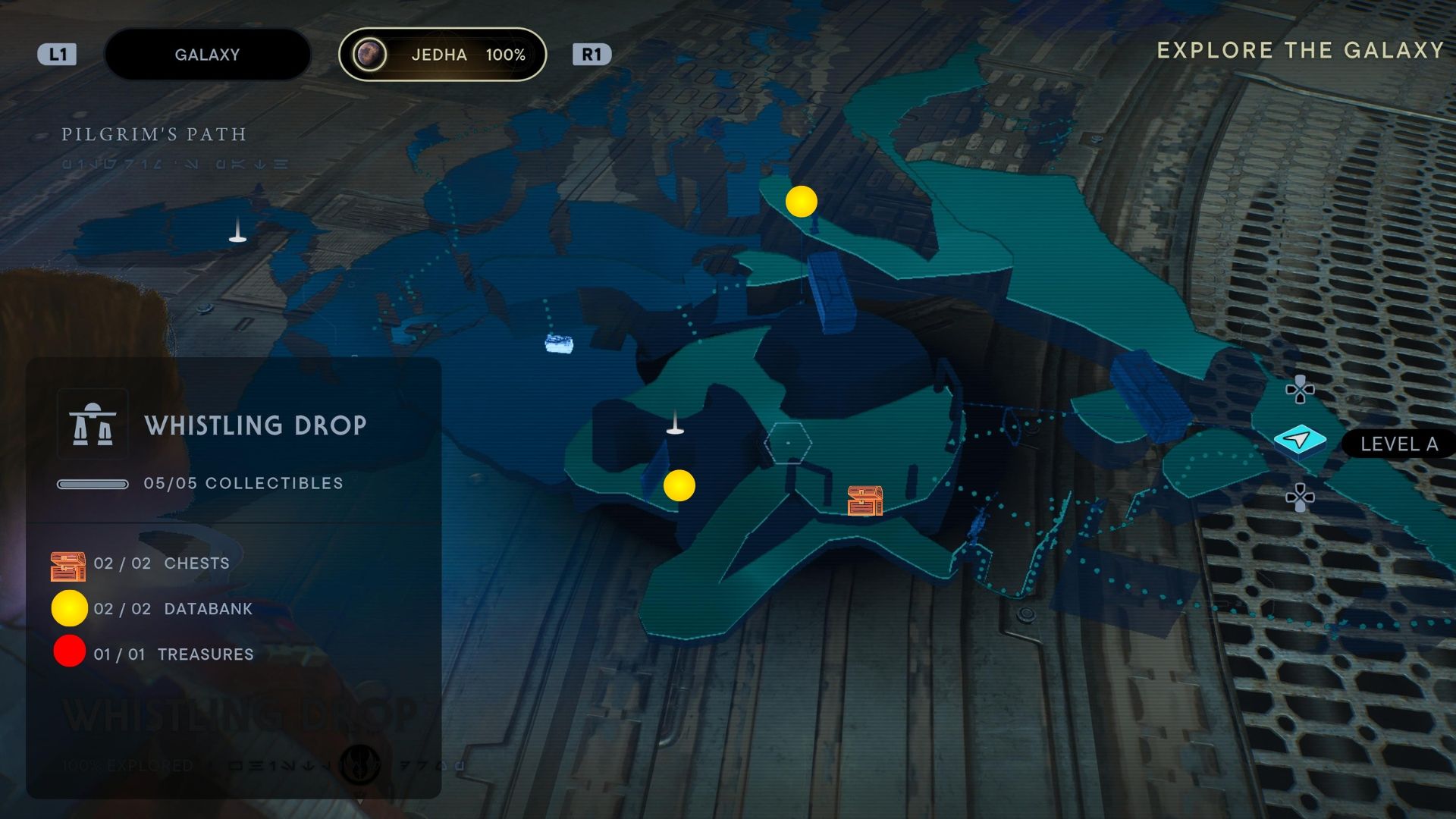 Whistling Drop Collectibles map in Jedi Survivor part 1