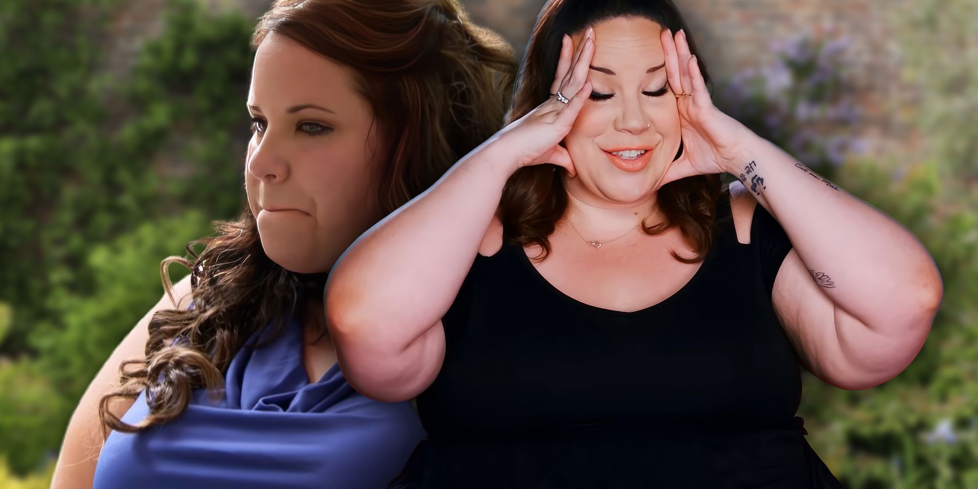 whitney way thore montage wearing black and blue shirts my big fat fabulous life