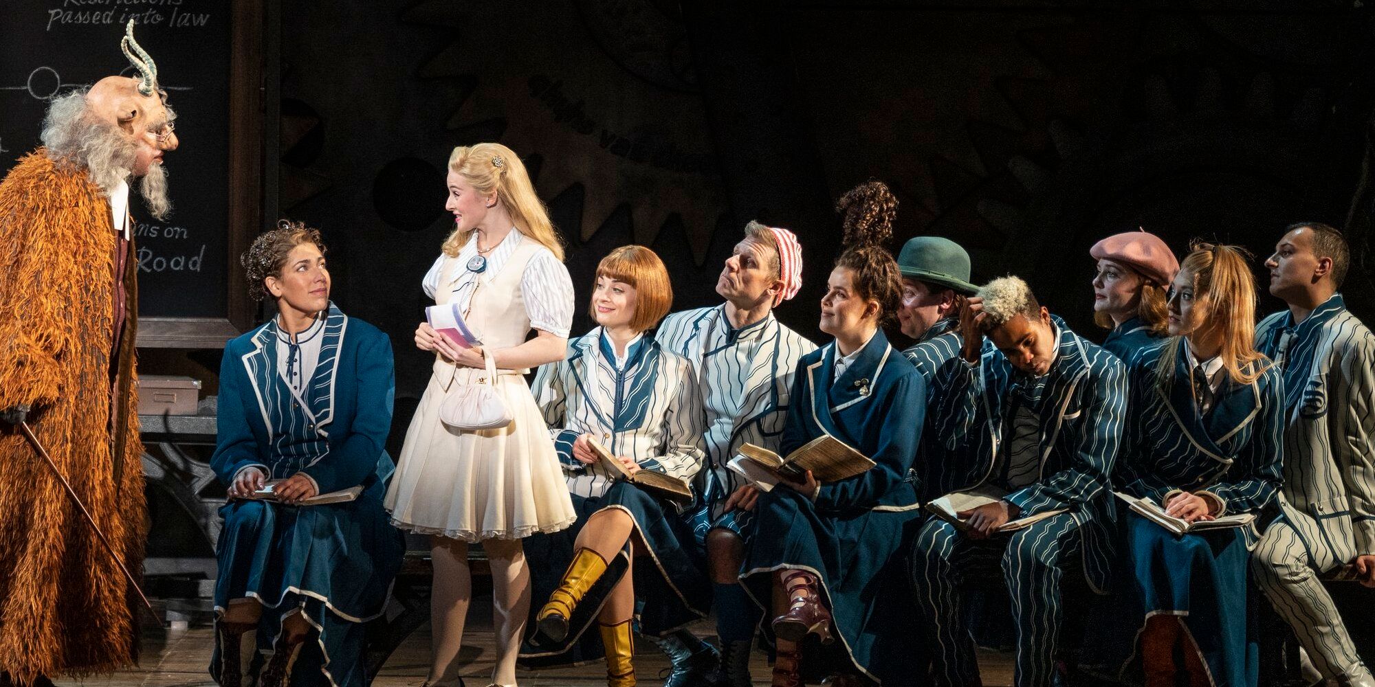 Dr. Dillamond, Glinda & The Shiz University Students In A Wicked Stage Production.jpg