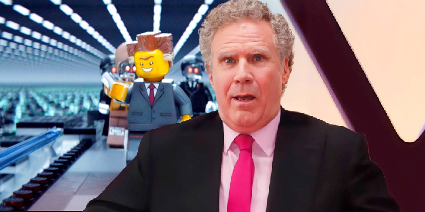 Custom image of Will Ferrell as a CEO in Barbie and Lord Business in The LEGO Movie.