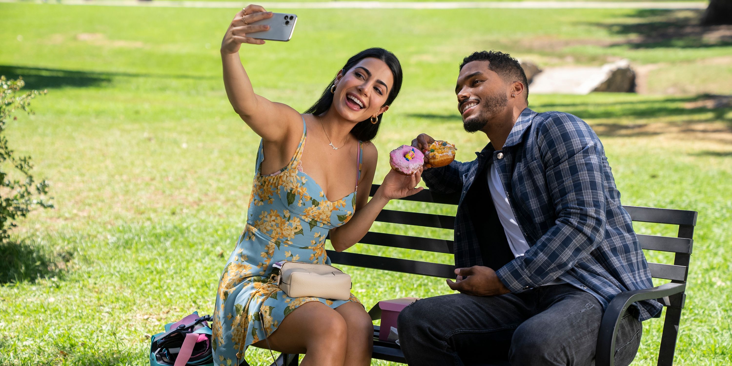 Emeraude Toubia, Rome Flynn & Desmond Chiam Tease Triangle In With Love Season 2