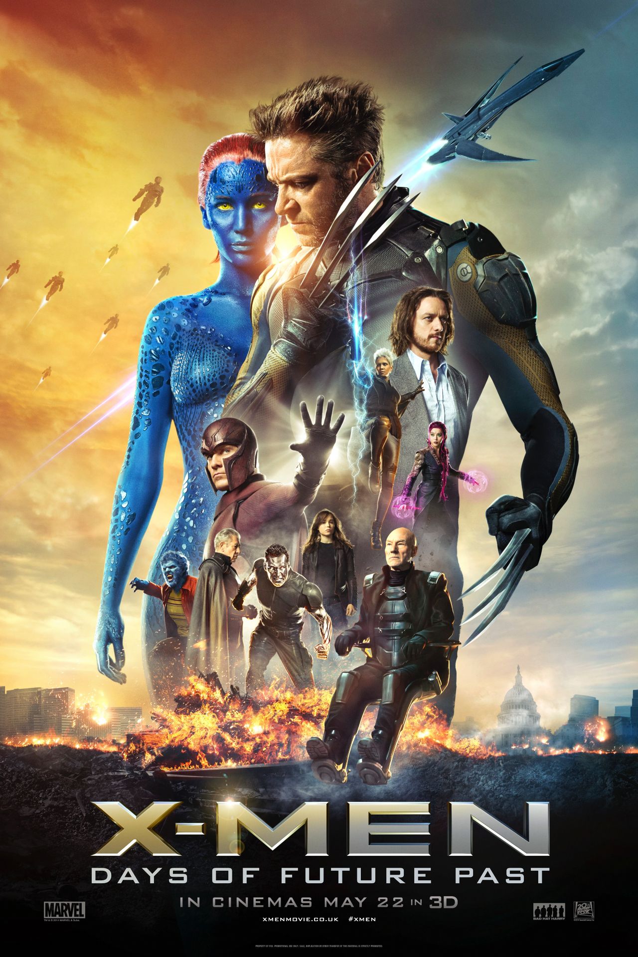 Cartaz do filme X-Men Dias de um Futuro Esquecido