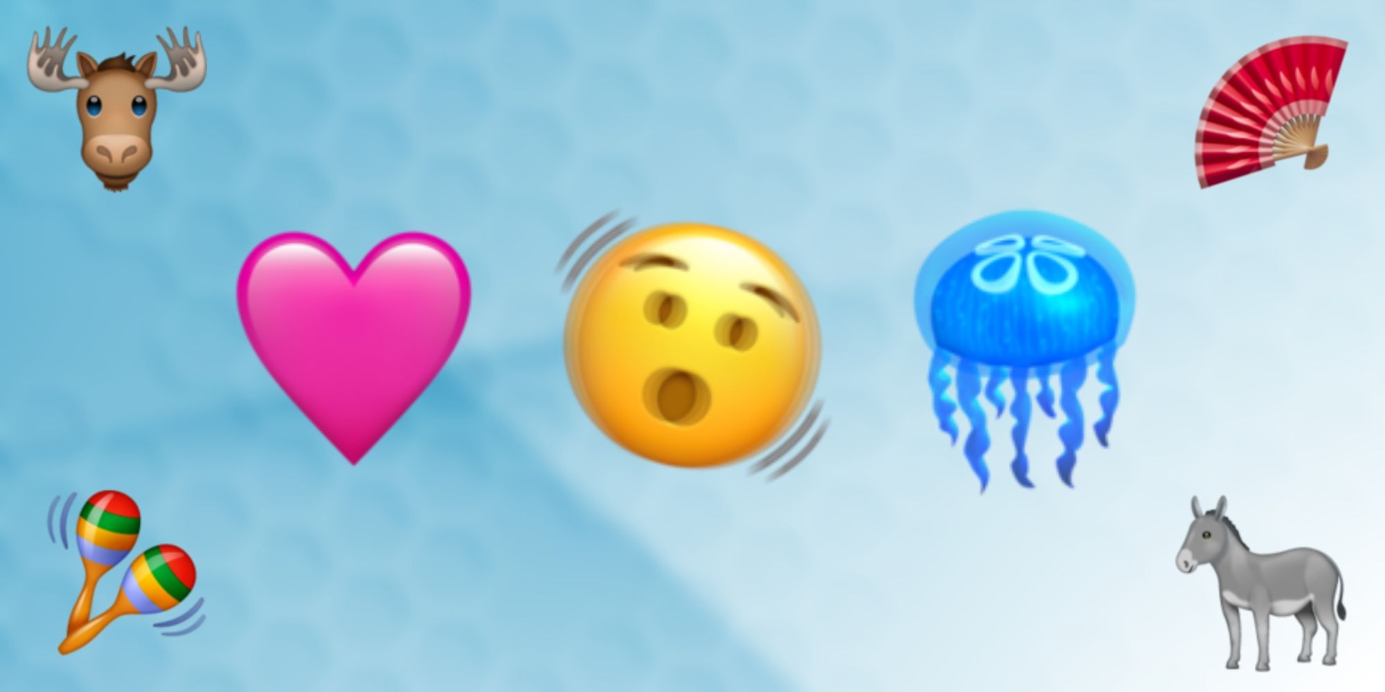 Representation of new emojis added to Android and iOS in 2023