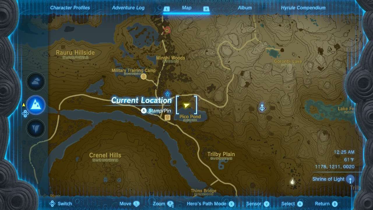 Lokasi awal Koltin di Zelda: TOTK