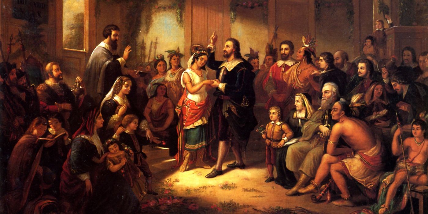 The Marriage of Pocahontas%22 by Henry Brueckner