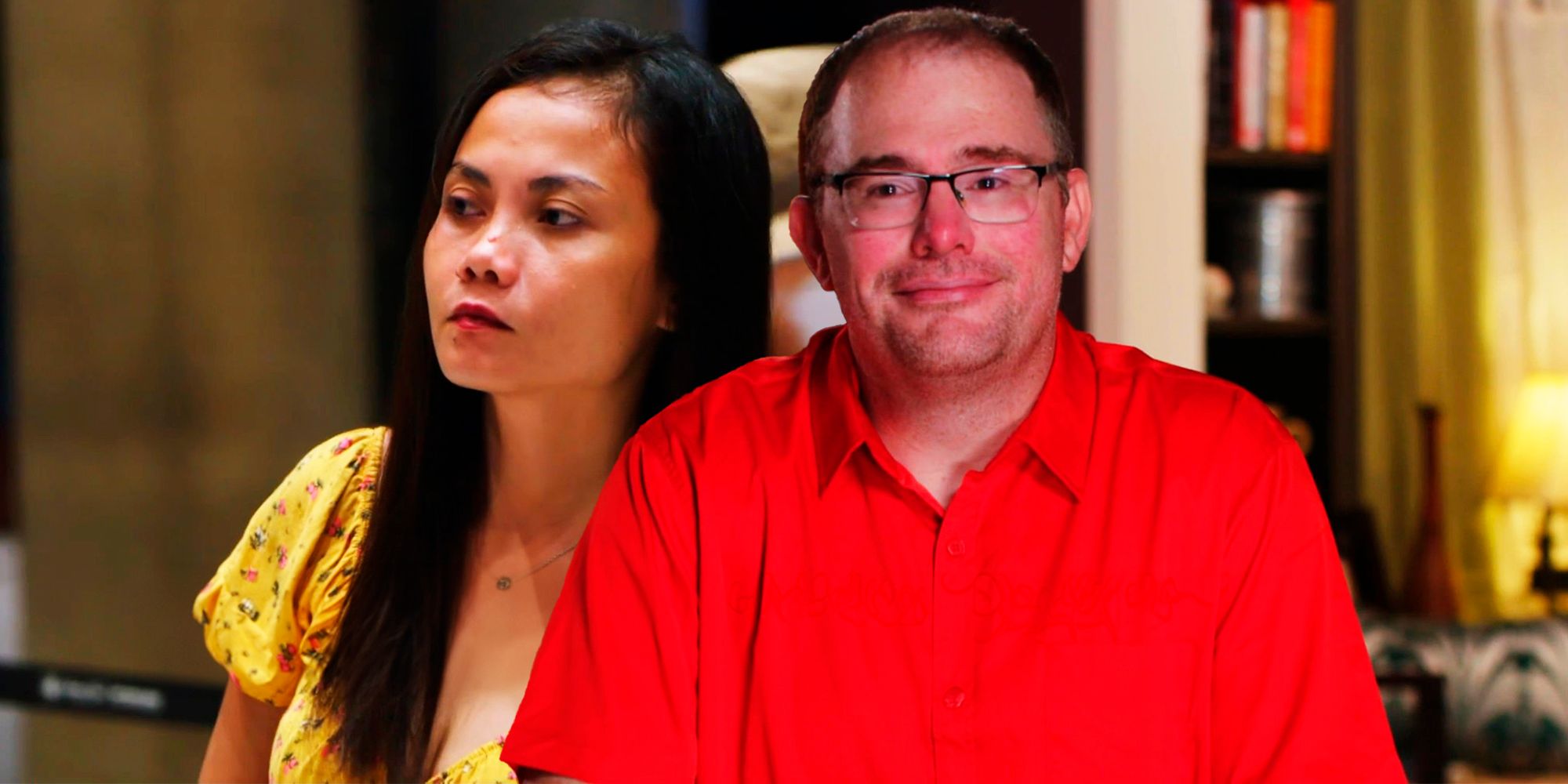 David and Shiela looking series in still images from 90 Day Fiance: B90