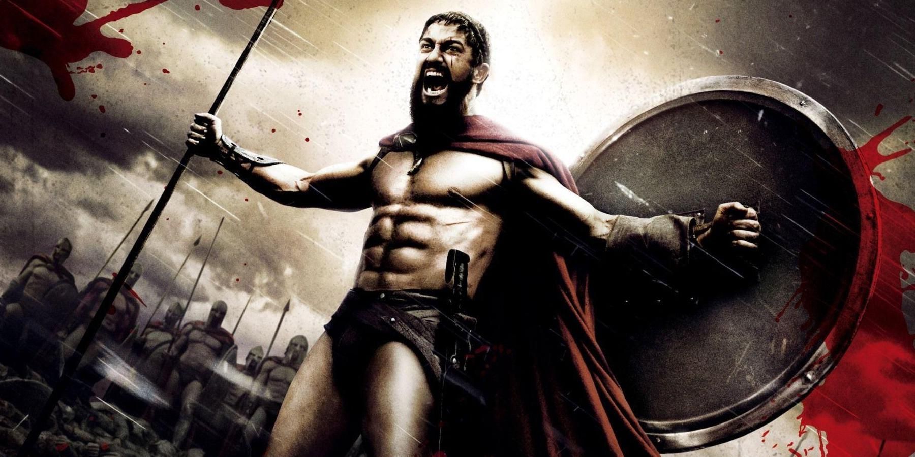 Leonidas screaming in 300.