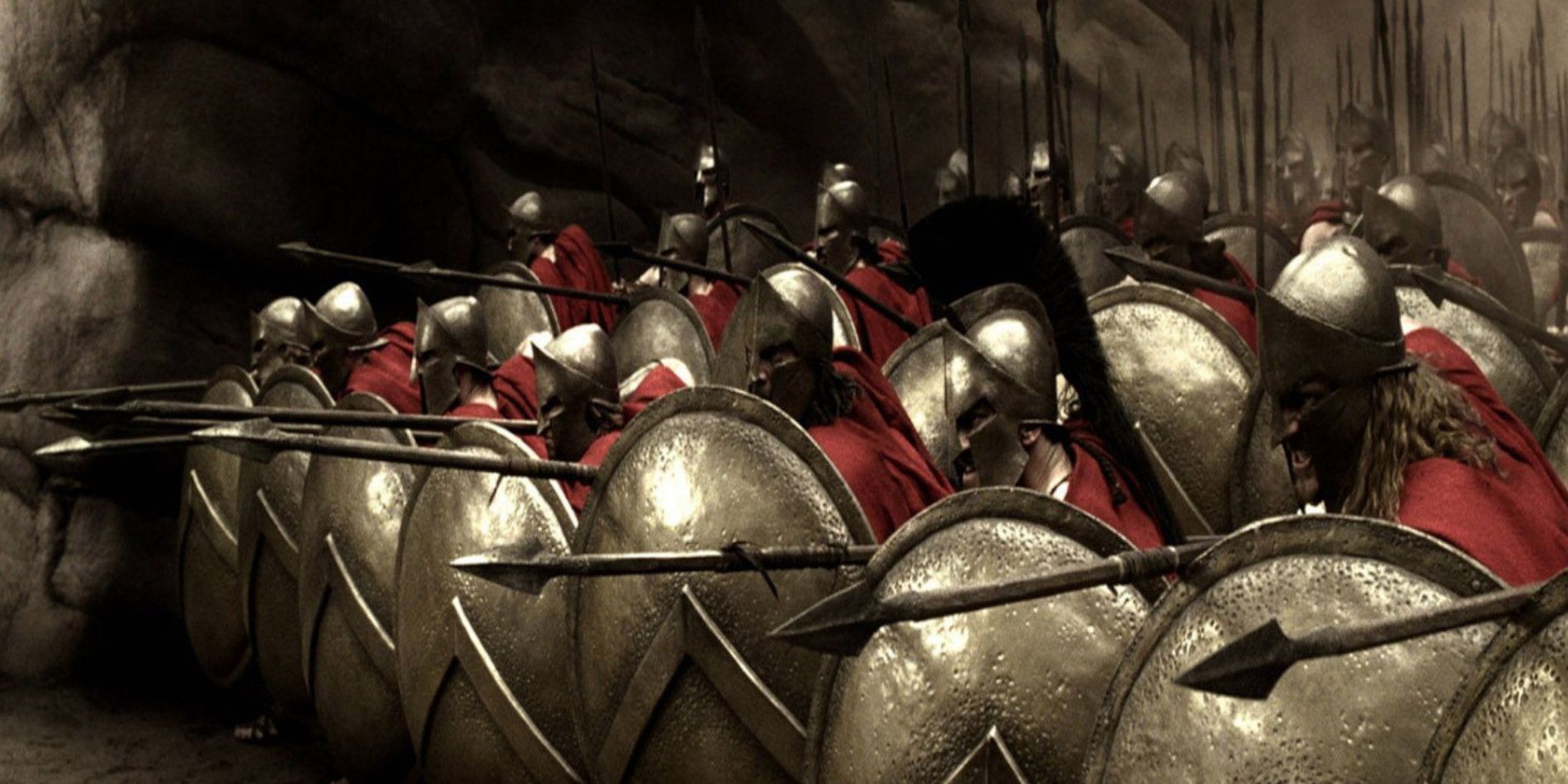The Spartan Army holding in 300.