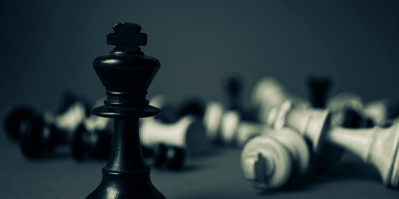 A Chess game with a King Queen &amp; Bishop