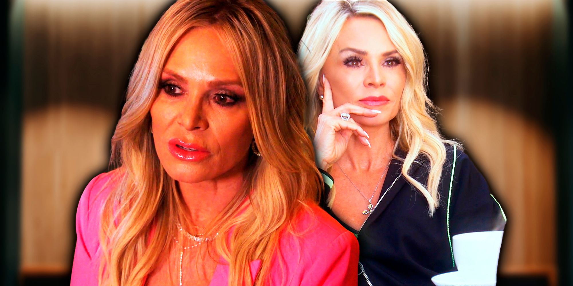 Side by side images of RHOC's Tamra Judge