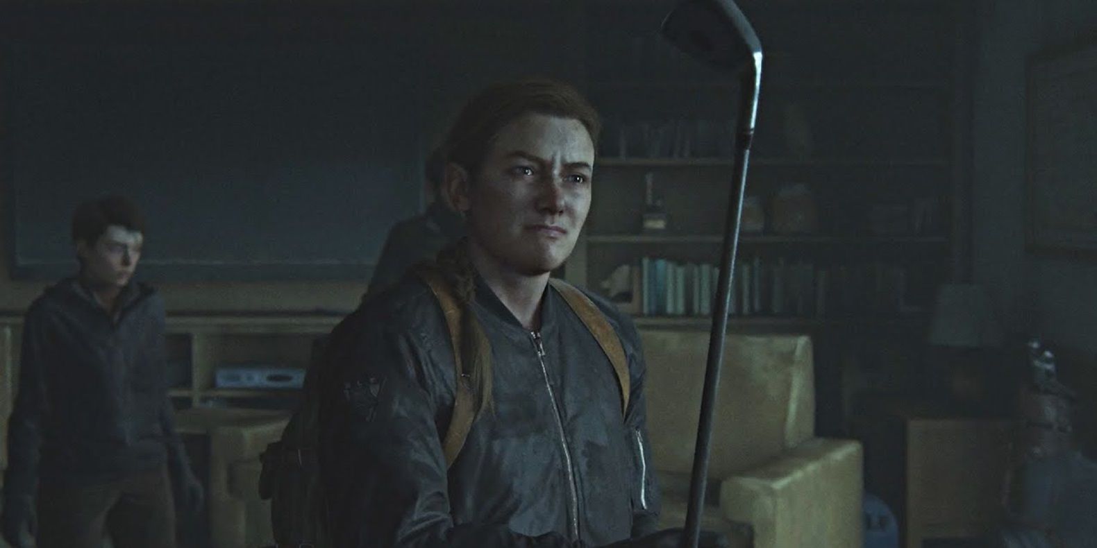 Abby with a golf club in The Last of Us Part II