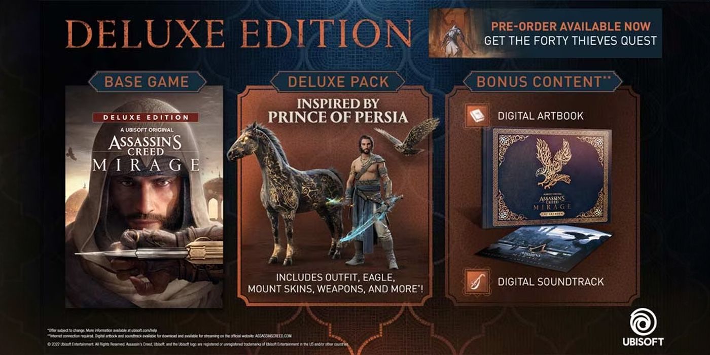 Assassin's Creed Mirage: All Editions, Preorder Bonuses & Prices