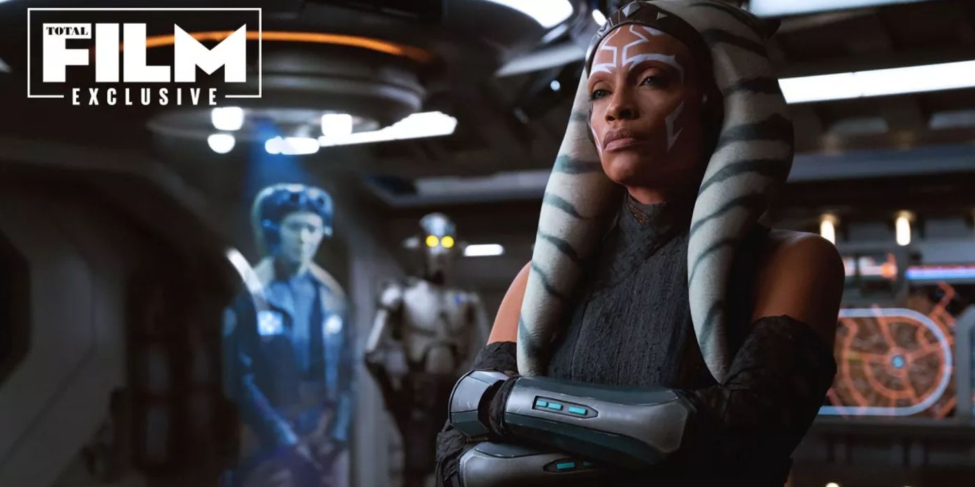 An Ahsoka image released by Total Film showing the titular character in front of a blurry Hera and Huyang