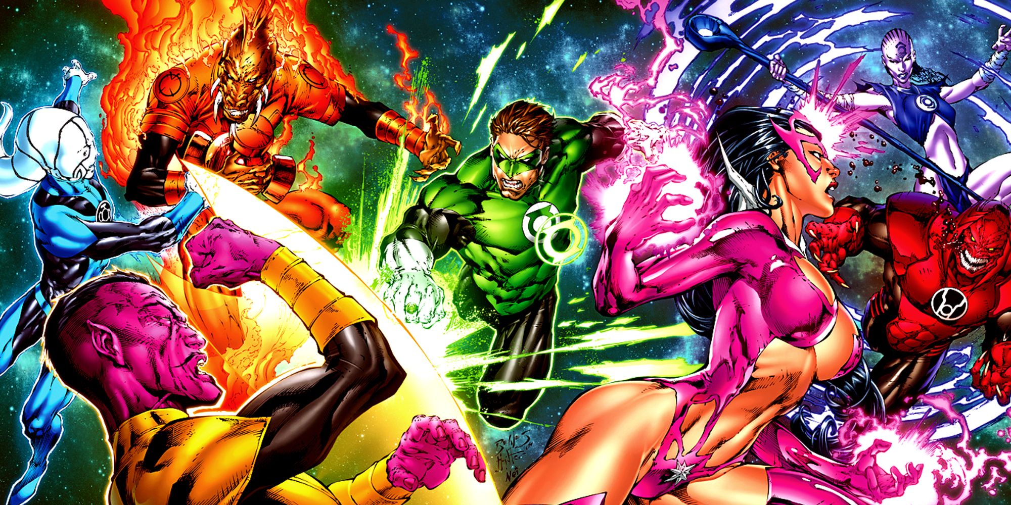 All Lanterns in DC&rsquo;s Blackest Night Storyline