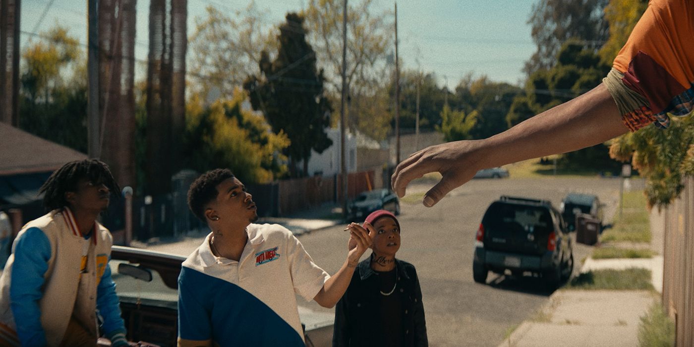 Allius Barnes, Brett Gray and Kara Young in I&rsquo;m a Virgo