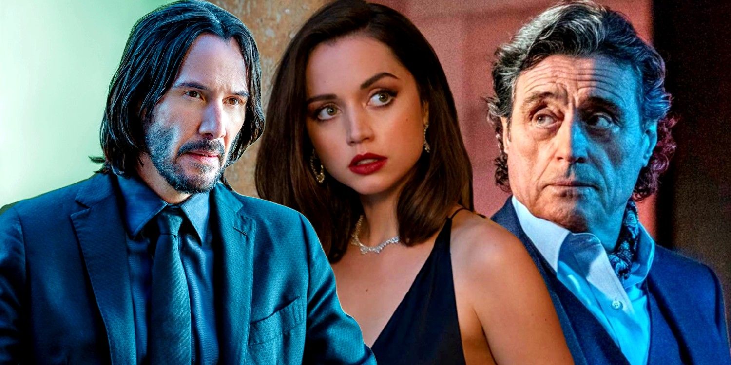 An image of Keanu Reeves, Ana de Armas and Ian McShane in John Wick