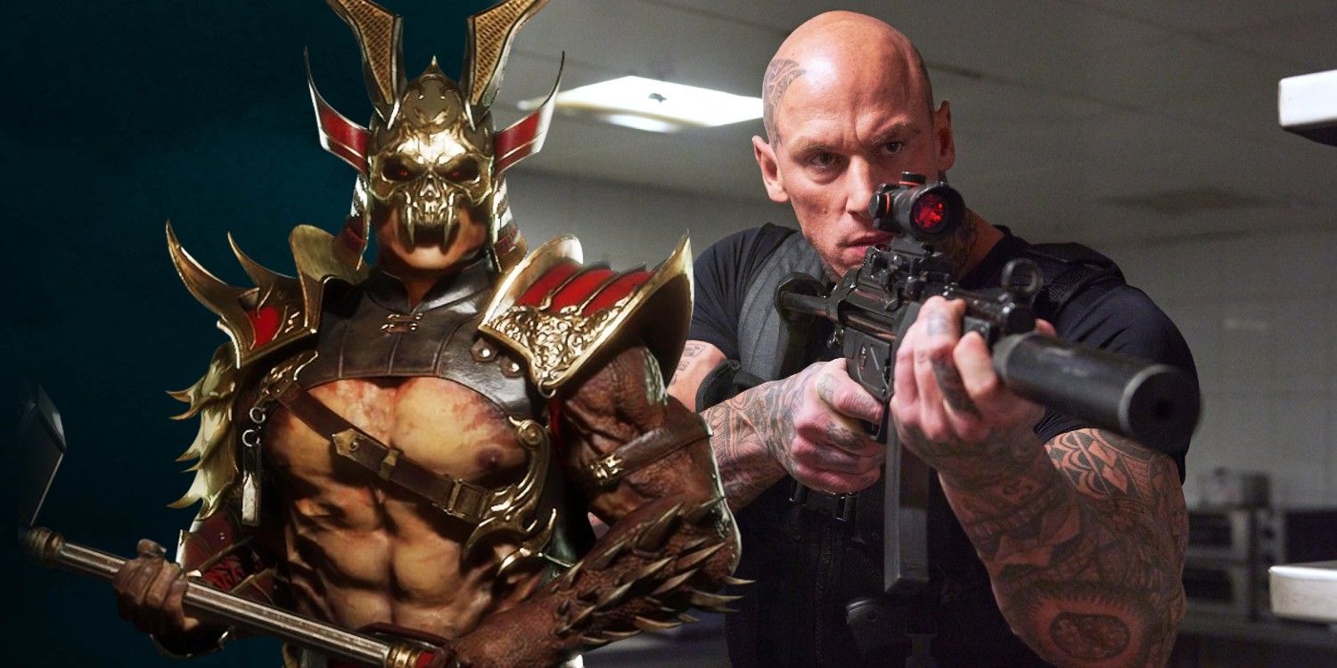 An image of Shao Khan and Martyn Ford in Mortal Kombat