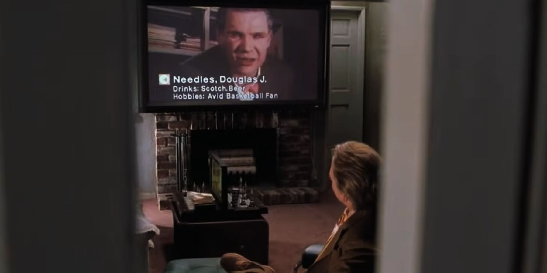 Marty calls Douglas J Needles on video call in Back to the Future 2