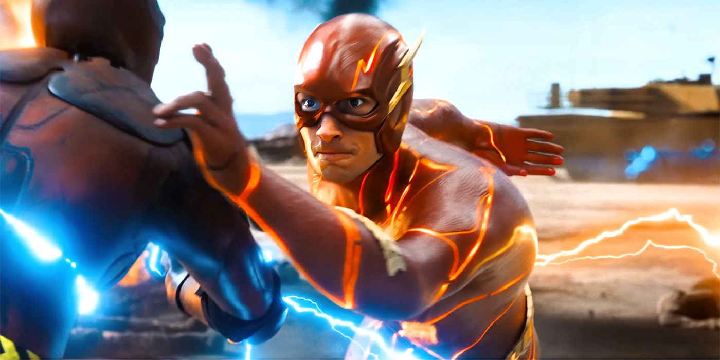 Barry throwing sometehing in The Flash