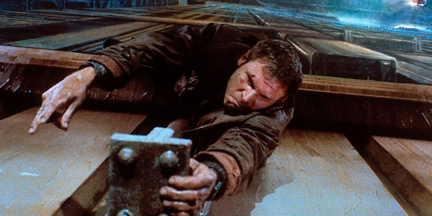 Blade Runner's Deckard almost dying, played by Harrison Ford