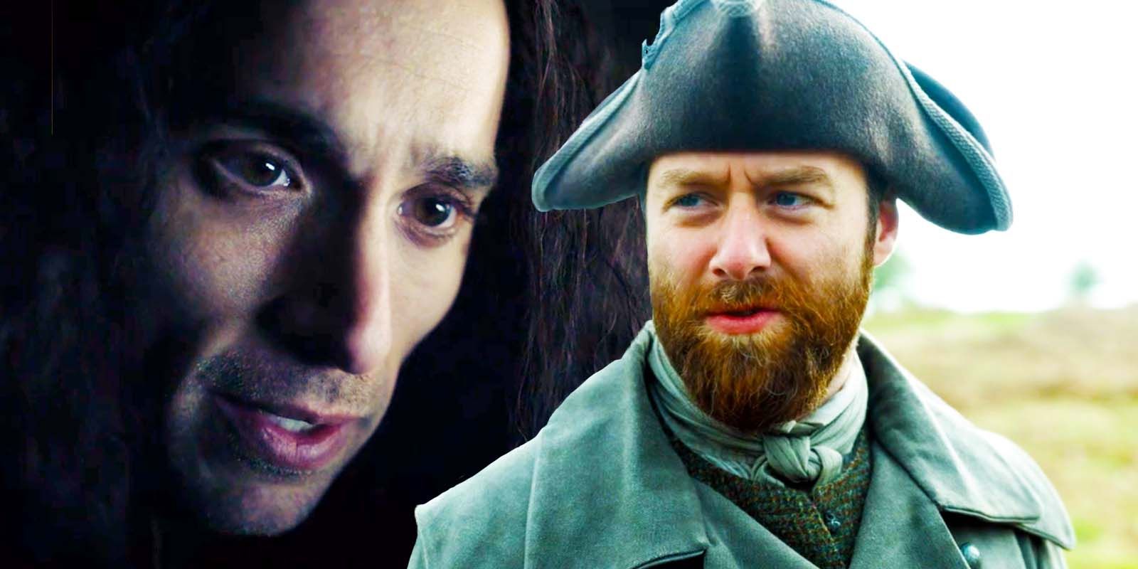 Brennan Martin as Wendigo Donner and Richard Rankin as Roger MacKenzie in Outlander