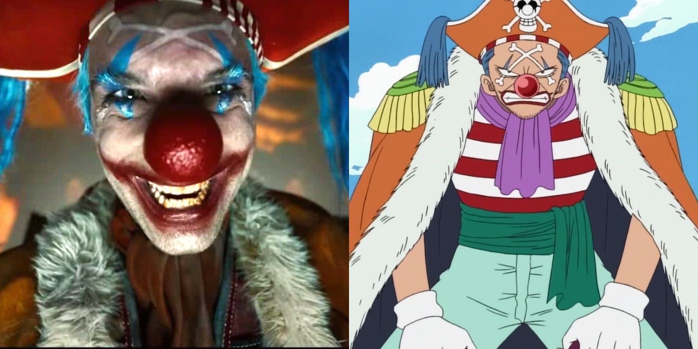 Buggy from One Piece live action vs anime