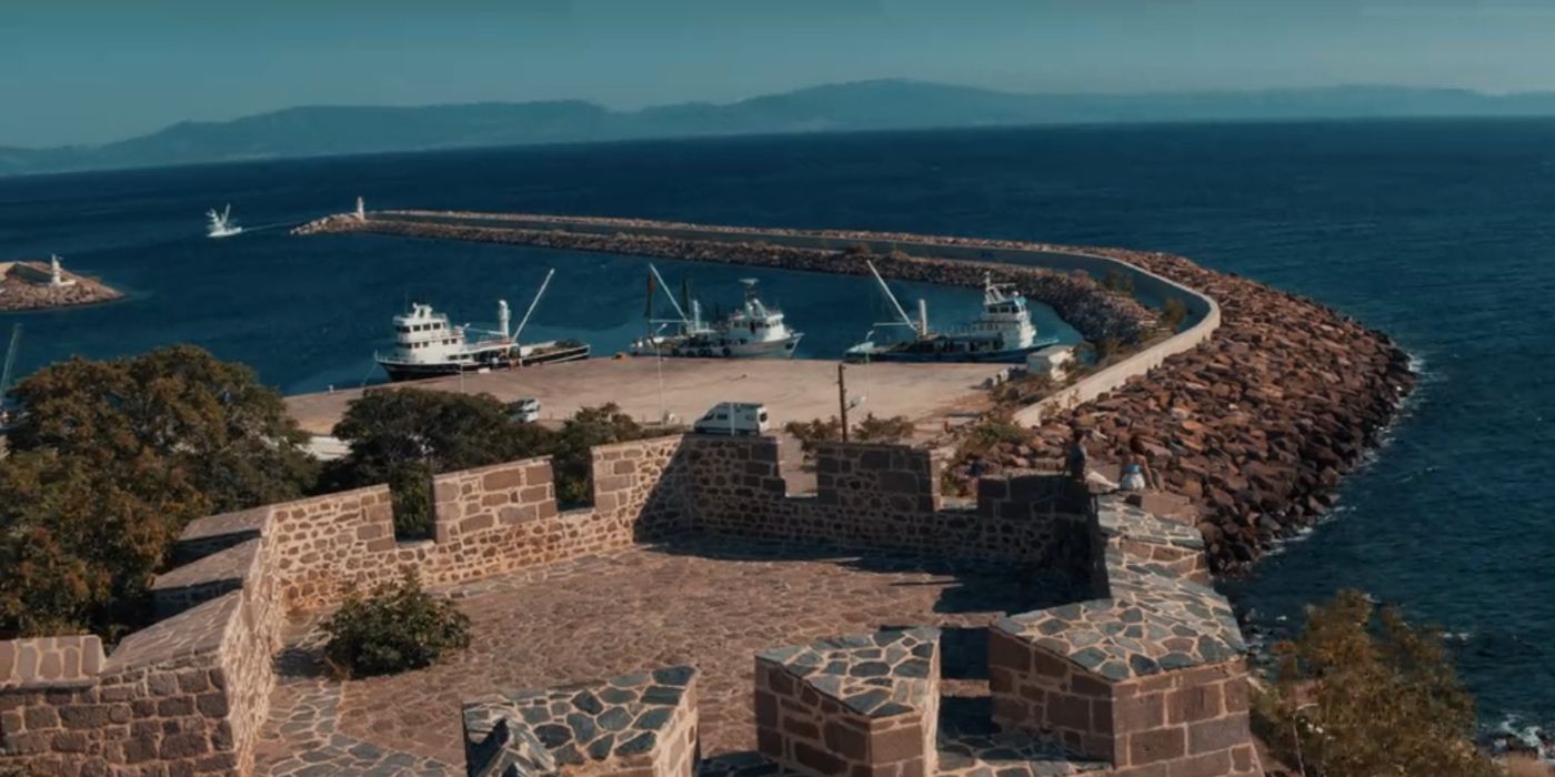 This photo shows a pier in the Canakkale Province of Turkiye in the movie Make Me Believe.