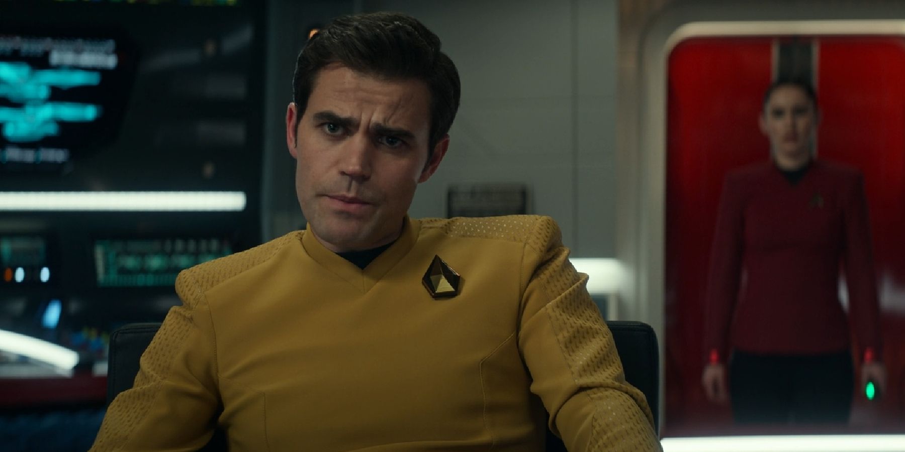 Paul Wesley as Captain of the Enterprise in Star Trek: Strange New Worlds