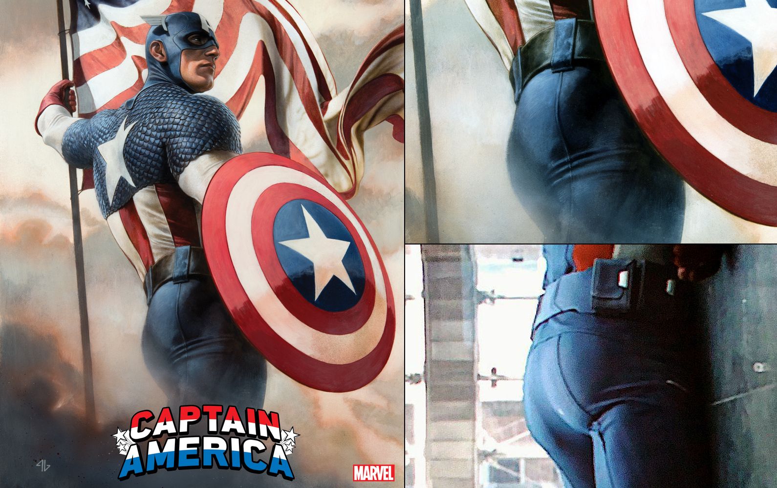 Marvel Officially Gives Captain America Chris Evans’ MCU Butt in New Art