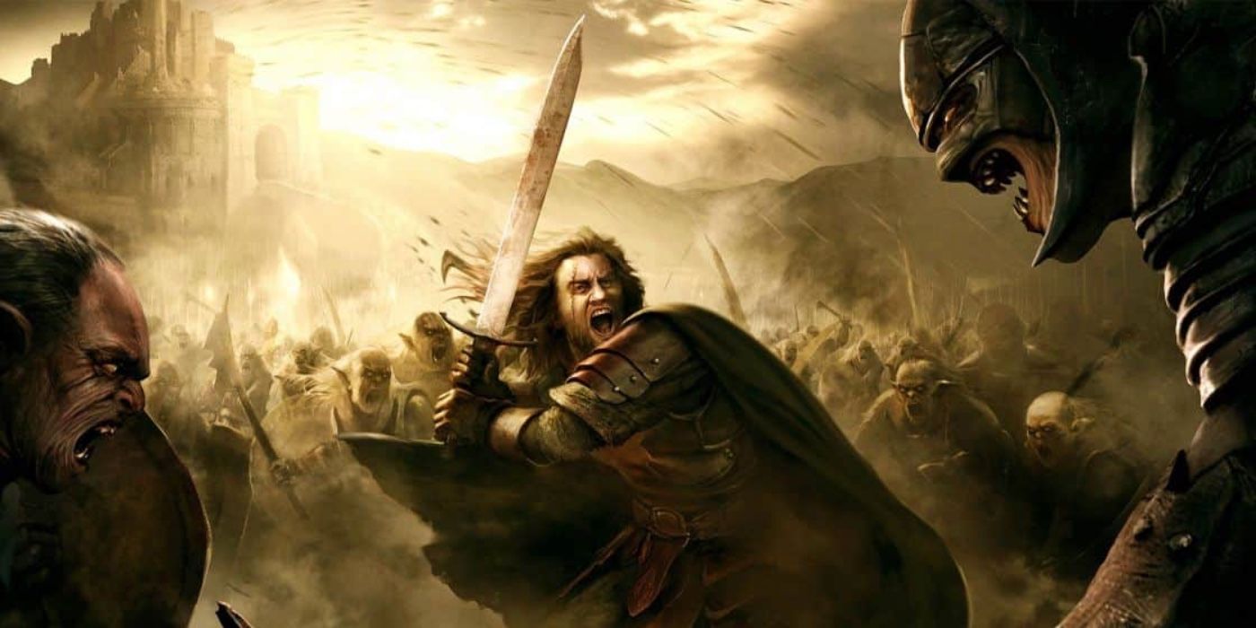characters at war in Lord of the Rings_ War of the Rohirrim concept art