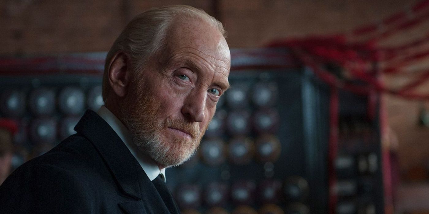 Charles Dance looking sideways in The Imitation Game