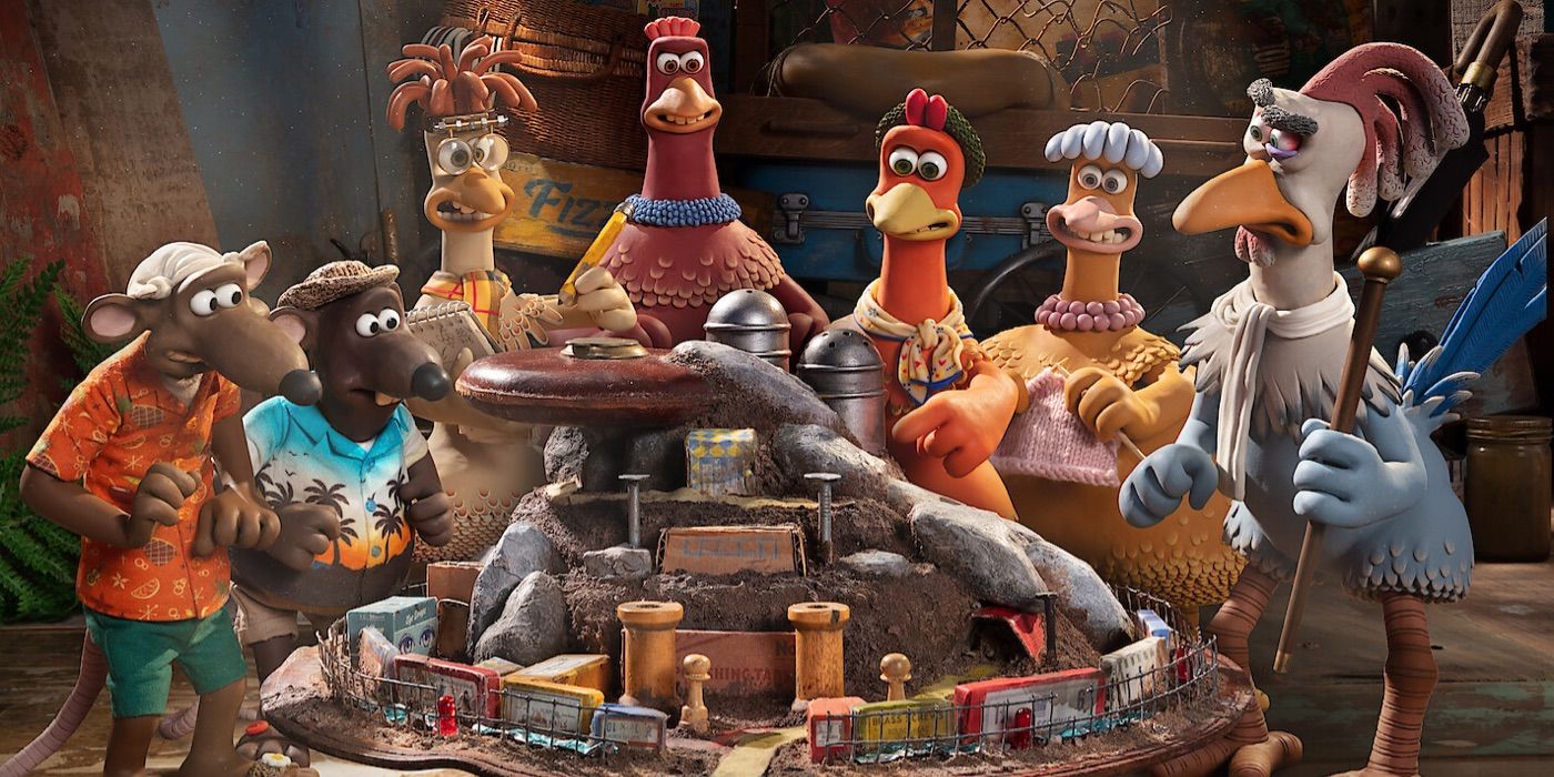 The chickens and mice formulate a plan in Chicken Run 2