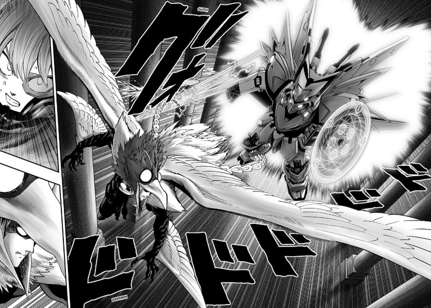 Child Emperor vs Phoenix Man di One-Punch Man