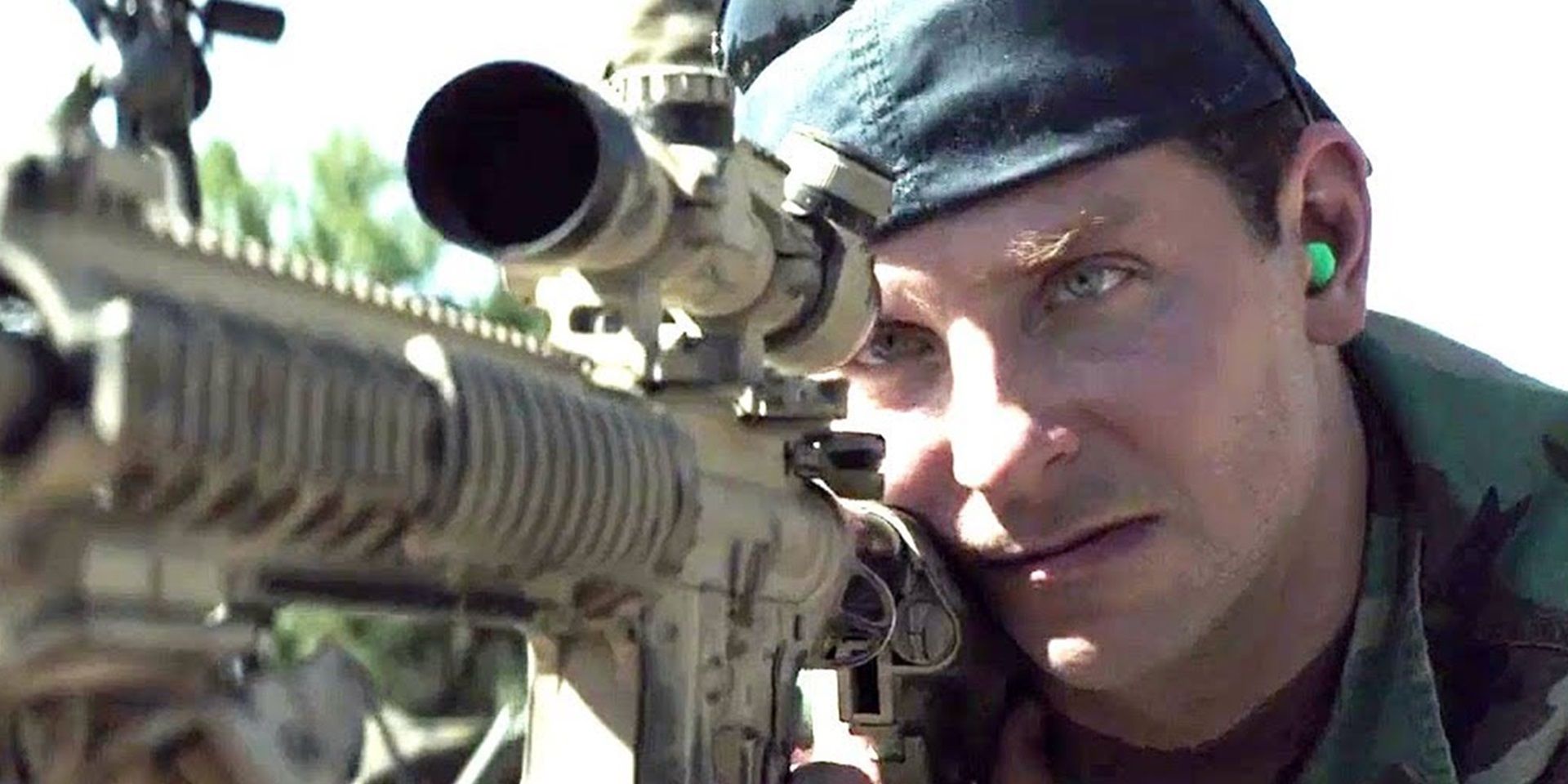 Chris at weapons training in American Sniper