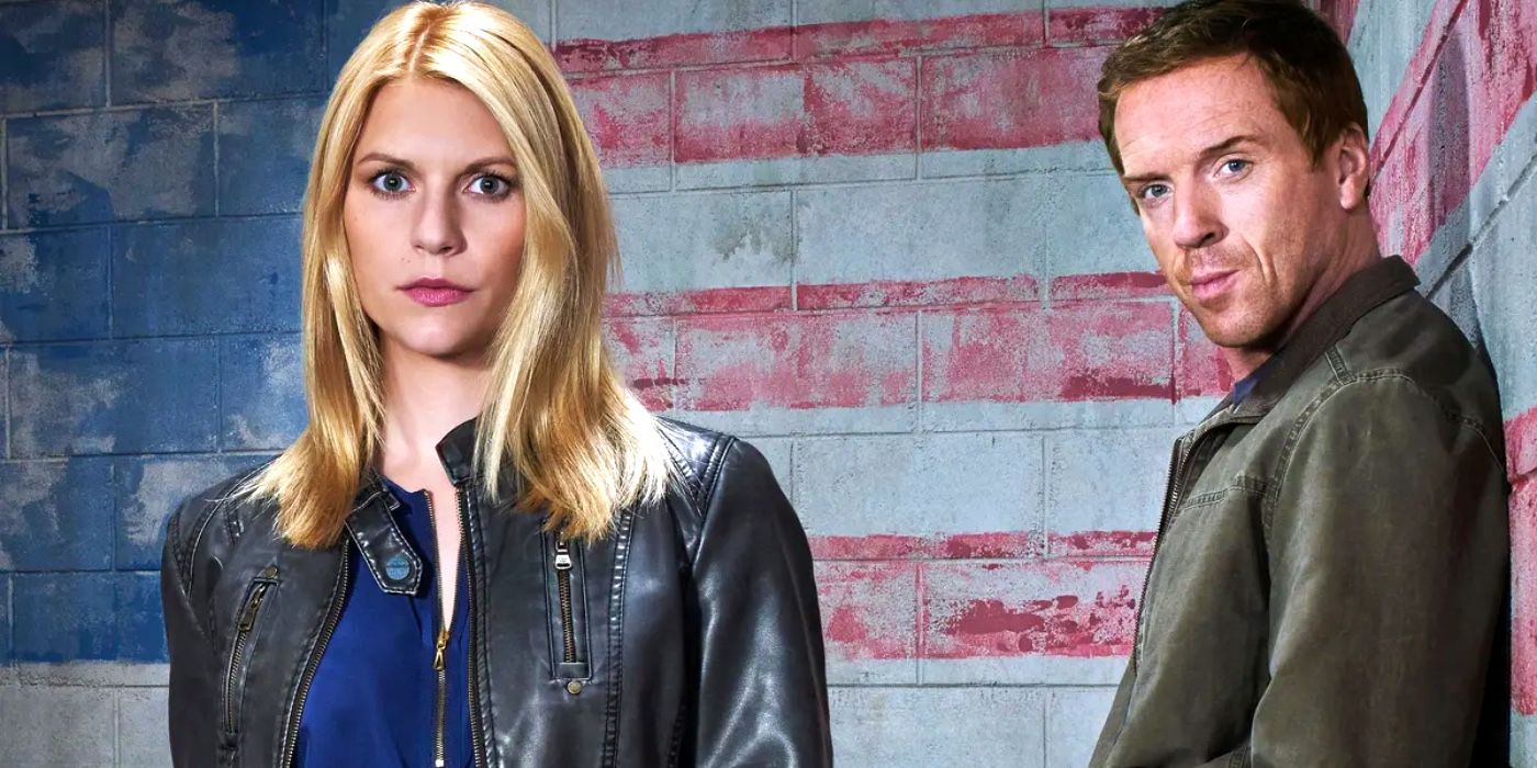 Claire Danes as Carrie and Damian Lewis as Nicholas in Homeland promo shot