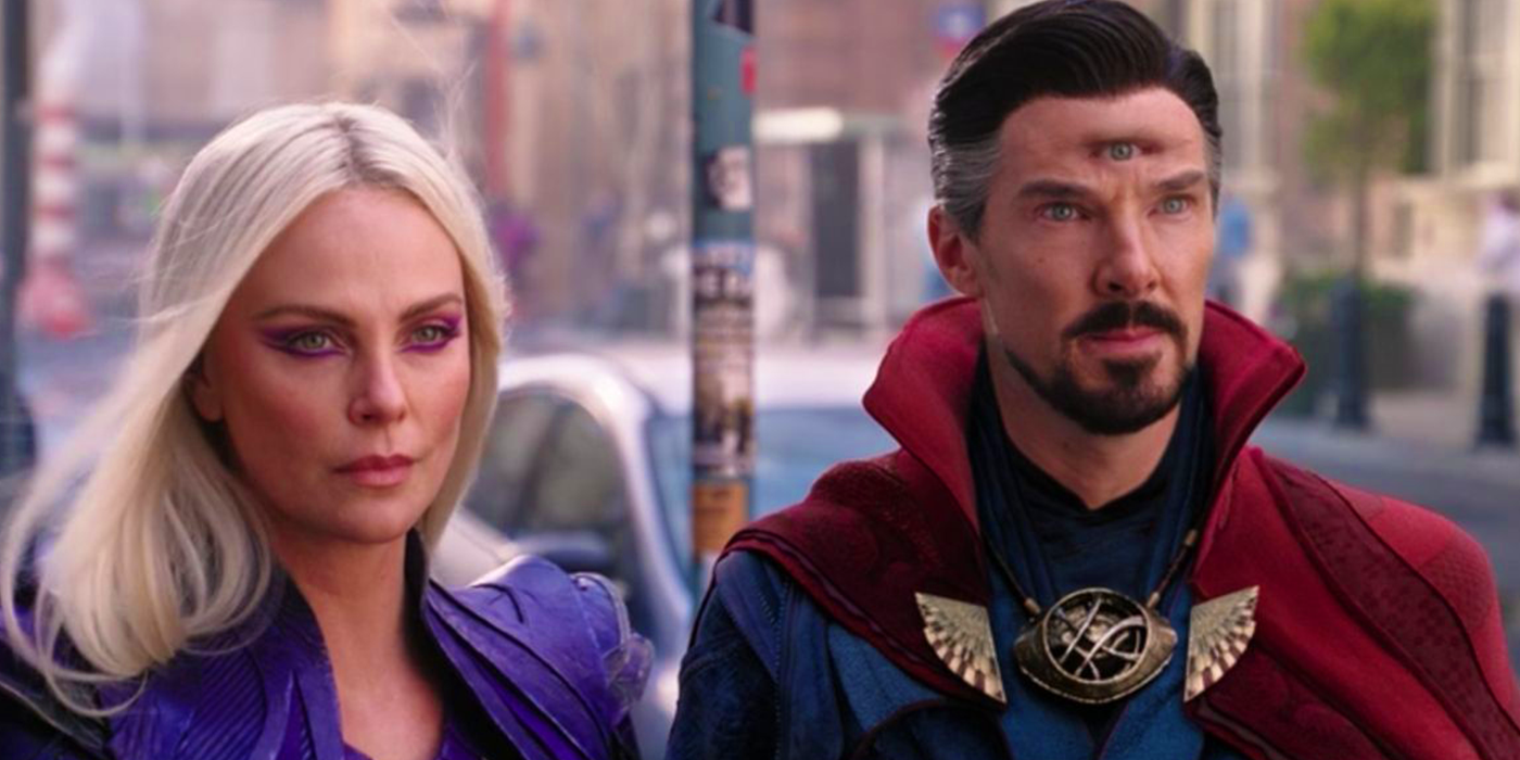 clea and doctor strange with third eye in phase 4 multiverse of madness