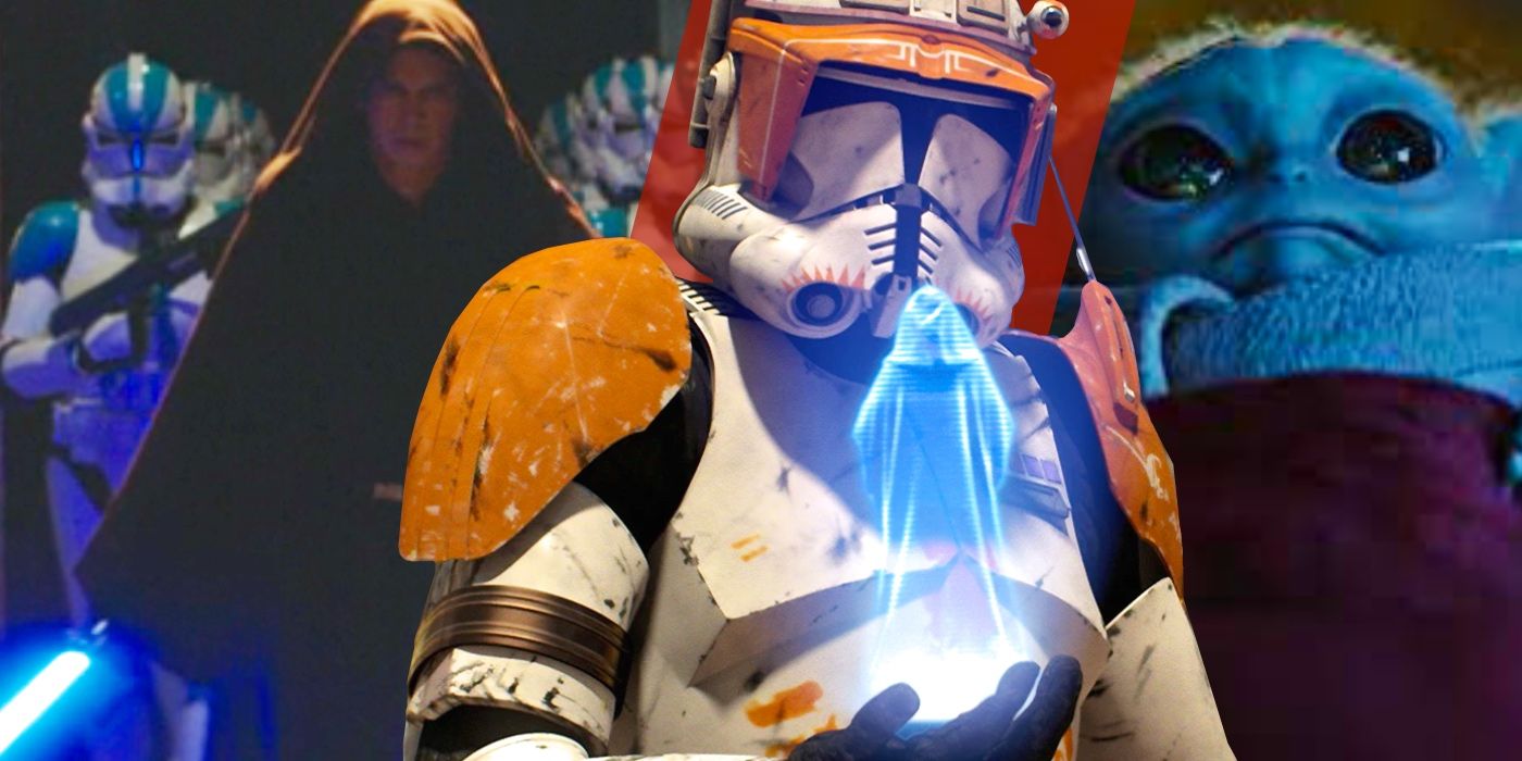 Immagine collage degli eventi dell'Ordine 66 di Star Wars