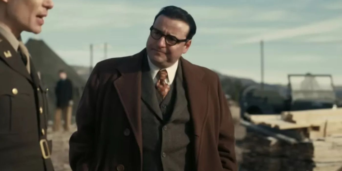 David Krumholtz As Isidor Isaac Rabi in a military area in Oppenheimer