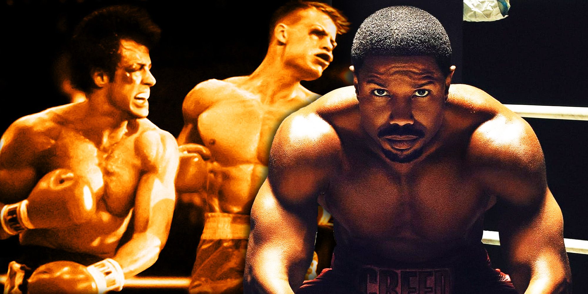Rocky vs. Drago and Michael B Jordan as Creed