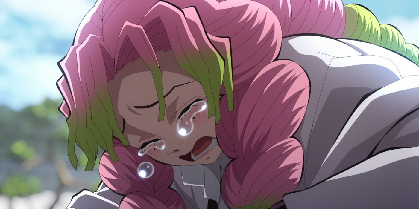 Demon Slayer's Mitsuri crying.