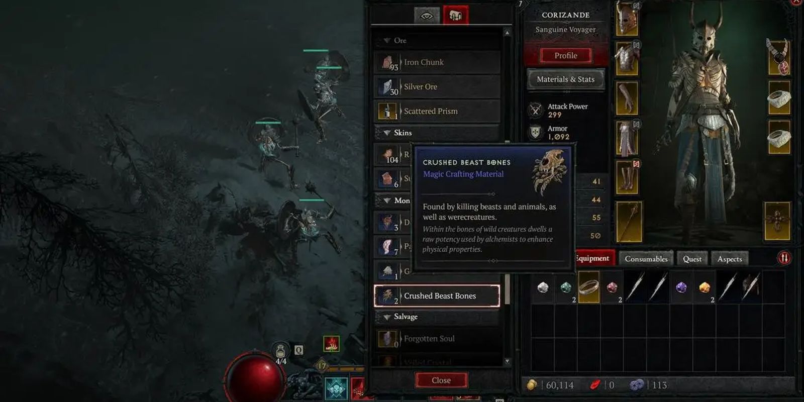 Where To Find Crushed Beast Bones In Diablo 4   Diablo 4 Crushed Beast Bones 1 