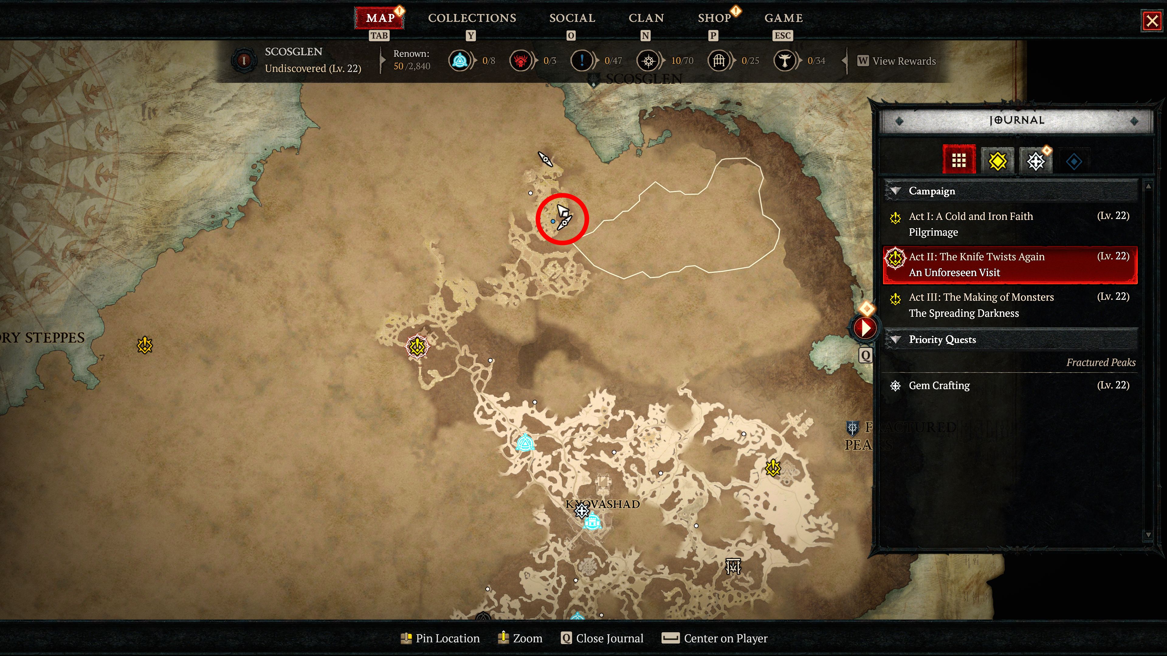 Lokasi Peta Ruang Bawah Tanah Peristirahatan Diablo IV Luban Untuk Aspek Cheat